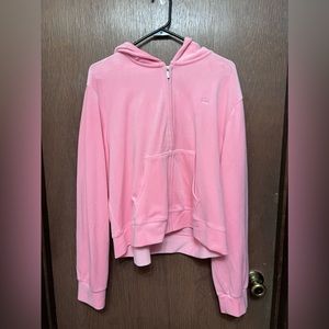 Juicy Couture Pink Velour Sweatshirt